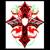 Tribal Barbed Wire Cross