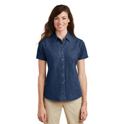 Ladies Short Sleeve Value Denim Shirt