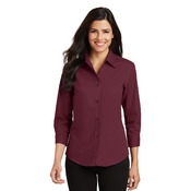 Ladies 3/4 Sleeve Easy Care Shirt