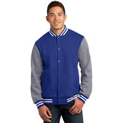 Fleece Letterman Jacket