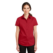 Ladies Short Sleeve SuperPro ™ Twill Shirt