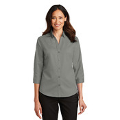 Ladies 3/4 Sleeve SuperPro ™ Twill Shirt