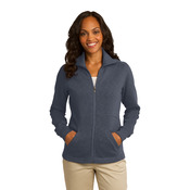 Ladies Slub Fleece Full Zip Jacket