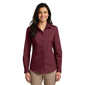 Ladies Long Sleeve Carefree Poplin Shirt